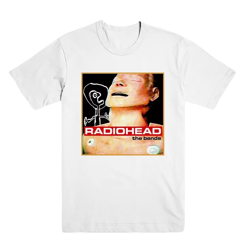 RADIOHEAD T-Shirt Band Alternative Rock Punk American Hip Hop Kurzarm Herren Damen Sommer Lose Baumwolle Rundhalsausschnitt Sommer Tops