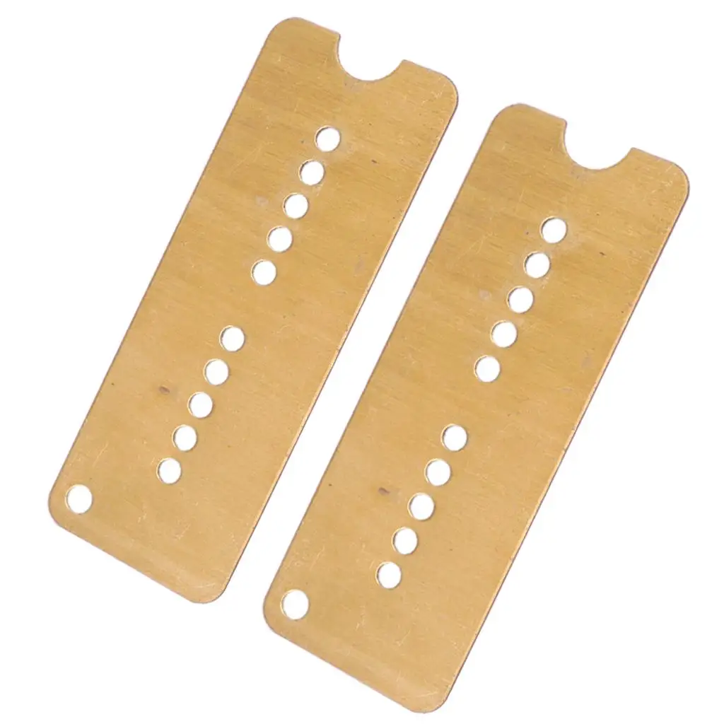 Humbucker Pickup Baseplate Brass Bridge Neck Replacement 50mm 52mm for Electric Guitar Bass Ceramic Pickups