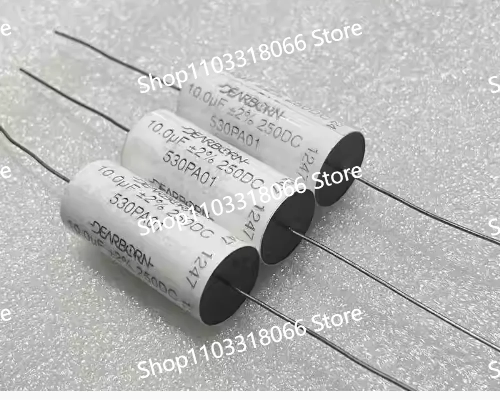 3 개/몫 구리 SPRAGUE 2% 250v 10 미크로포맷 106j Dearborn 발열 오디오 필름 커패시터 볼륨 17*40mm