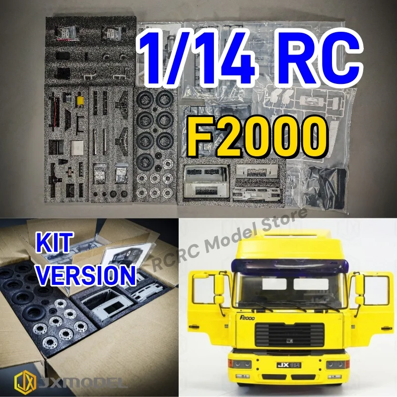 

1/14 RC 4X2 MAN F2000 Kit Версия Трактор Грузовик Металлические открывающиеся двери 1:14 Для Tamiya Rc Грузовик Прицеп Самосвал Diy Серый Комплект Ver