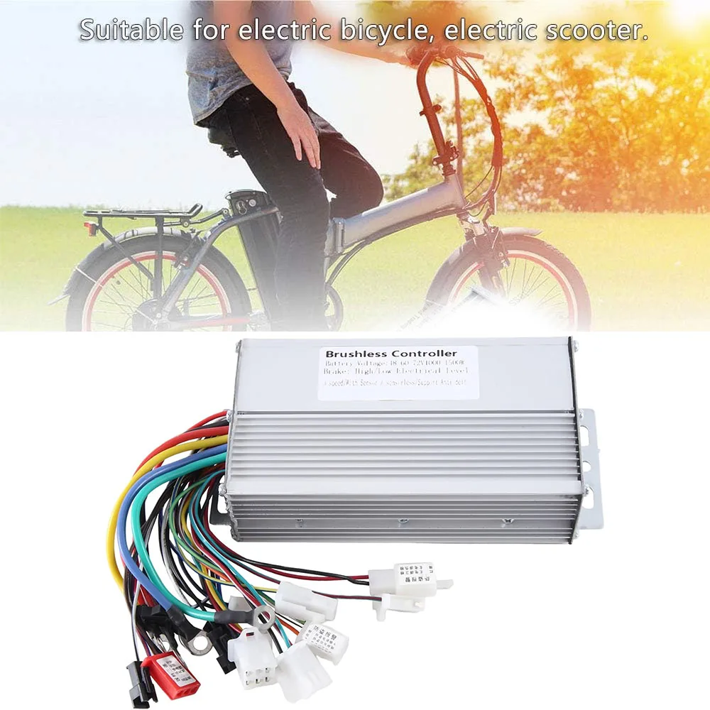48V 60V 64V 72V 1000W 1500W Electric Controller 12 Tube Dual Mode Brushless Controller Speed Motor for scooter e-bike skateboard