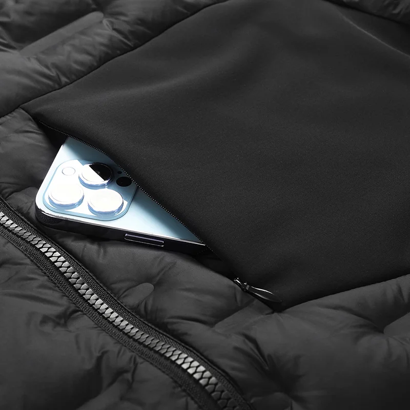  سترة رجالية خفيفة الوزن مع حشوة 90% من ريش البط، معطف خارجي شتوي دافئ أزرق داكن (5 ألوان) S-3XL #5