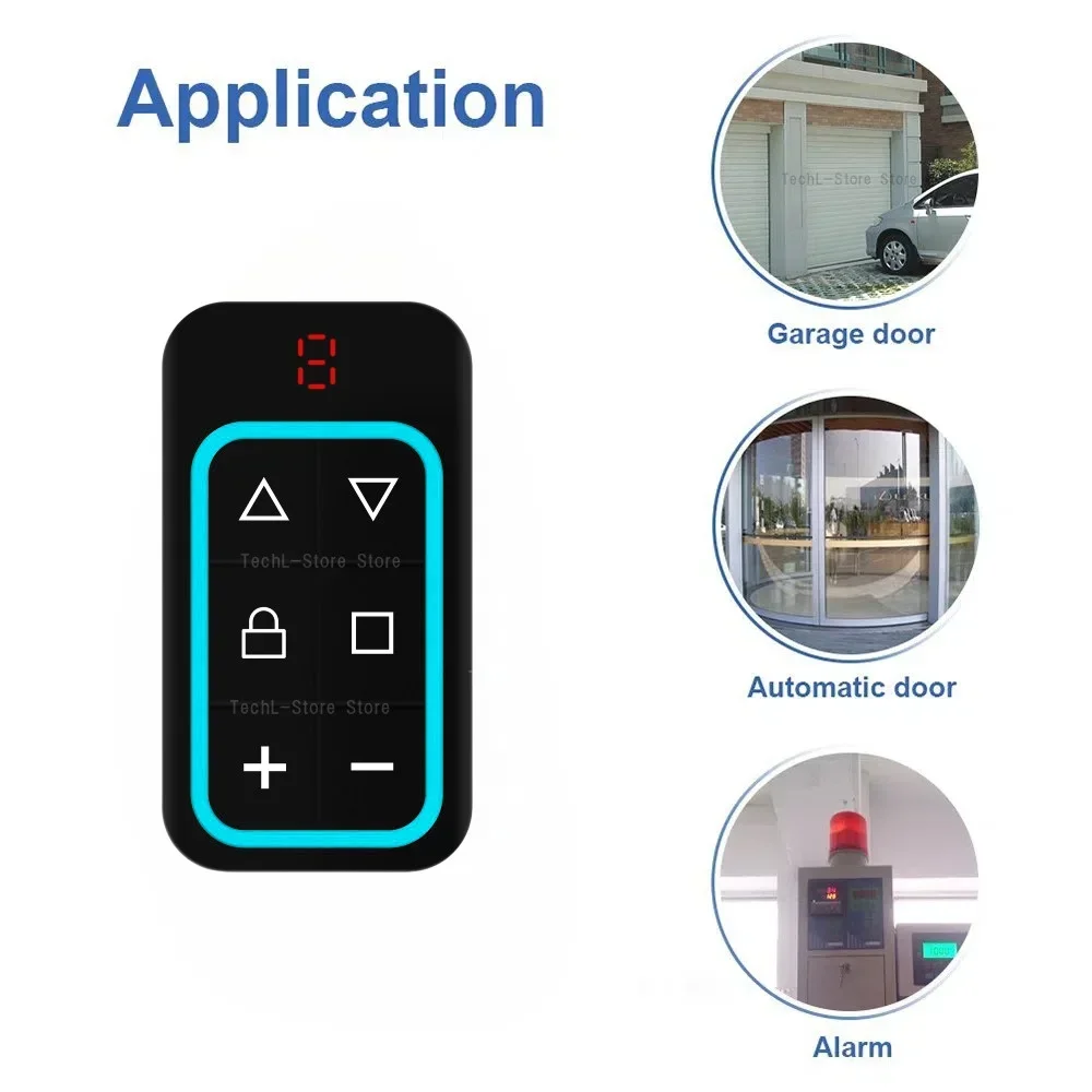 Multi Frequency 300-915MHz Garage Door Remote Control Copy Duplicator 433MHz 868MHz Compatible with Multiple Brands
