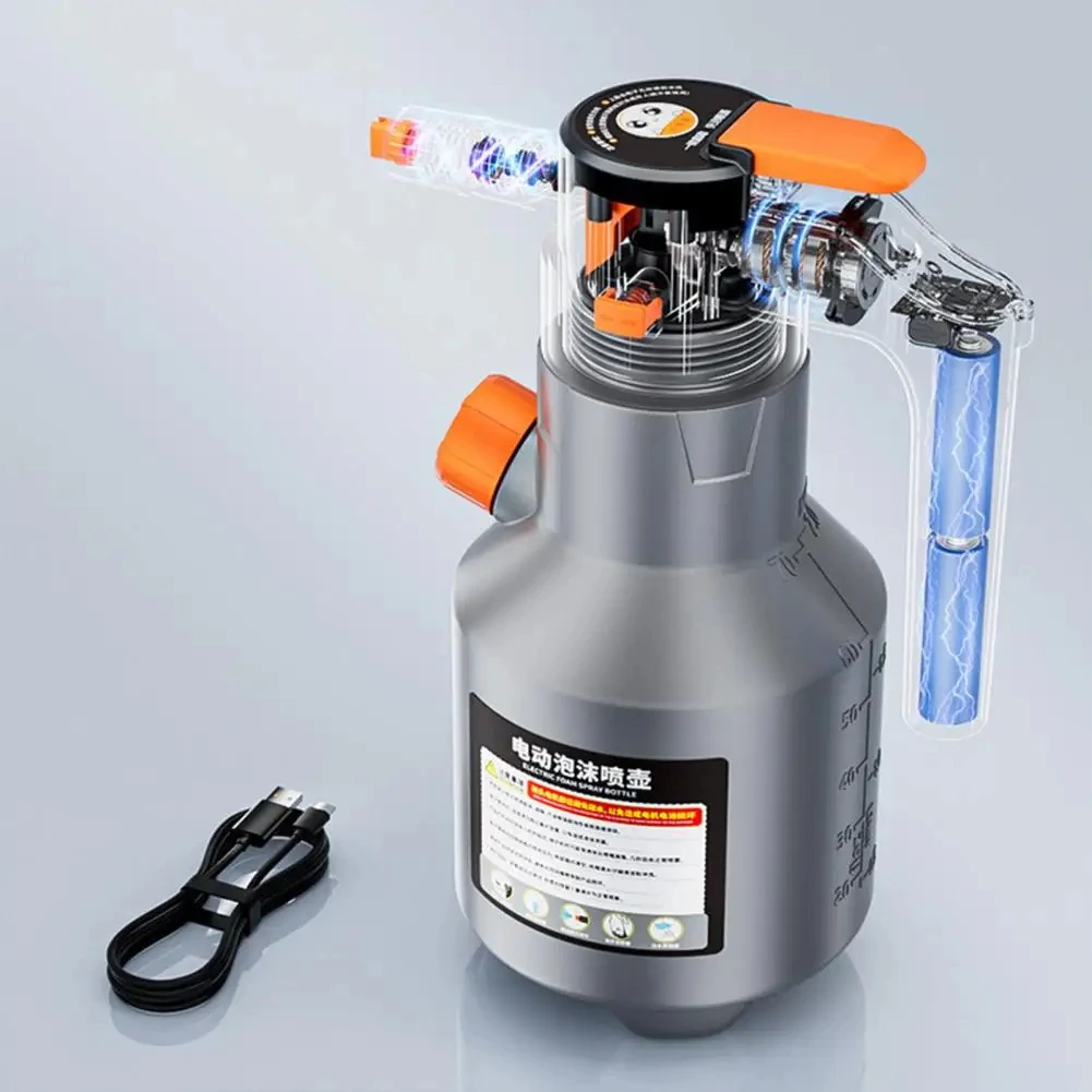 Electric foam spray 2L hand-held snowflake foam nozzle car cleaning spray cleaning accessories high-pressure car wash gun
