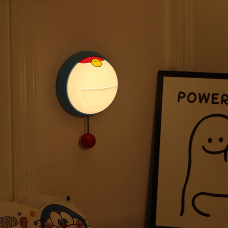 ブルーベル型パットライトクリエイティブ漫画ledナイトライト貼り付け可能ウォールライトワイヤレス調光ベッドサイドナイトライト装飾