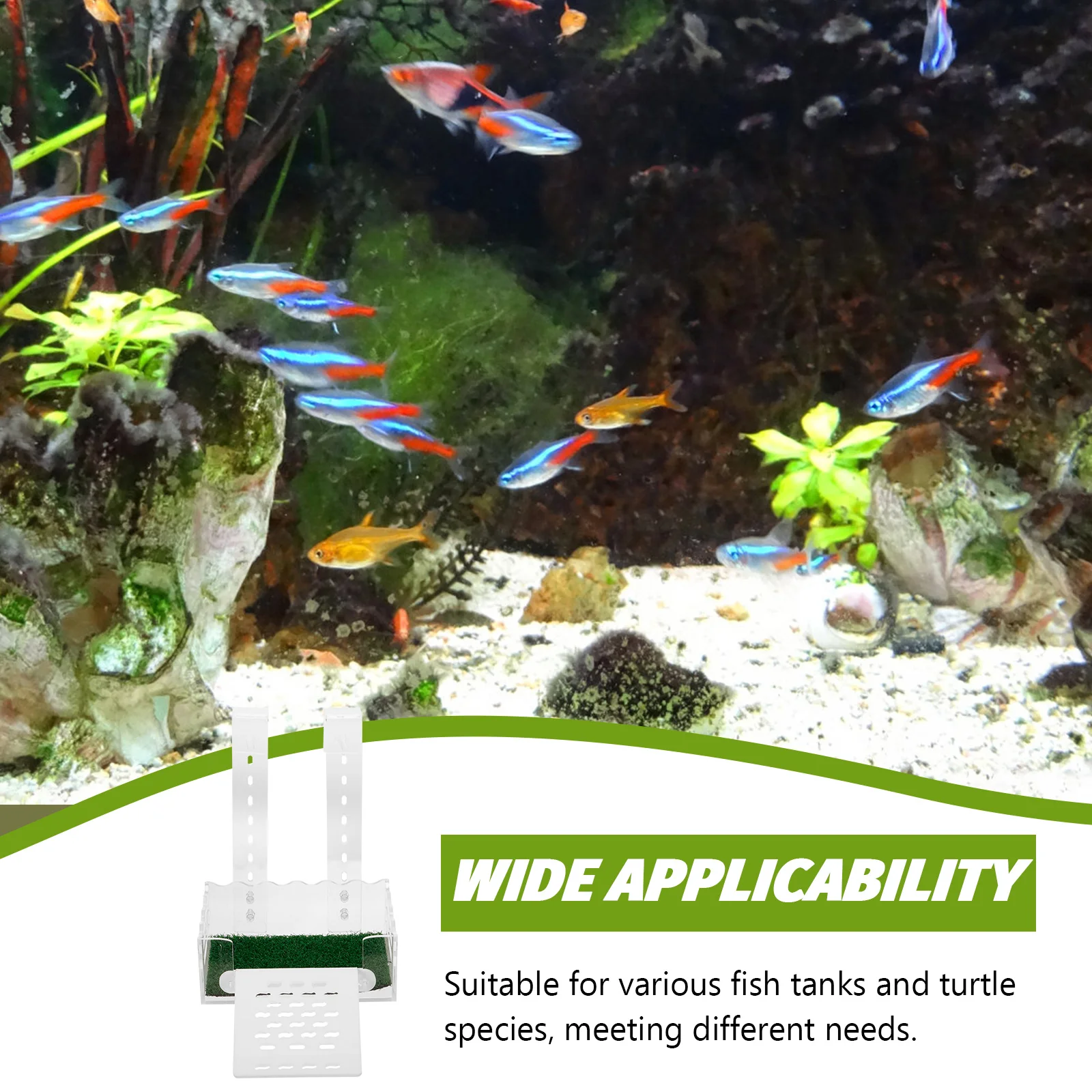 Acrylic Turtle Platform Small Size Basking Rack Transparent Design Terrarium Decor Accessories Household Use Pet Supplies