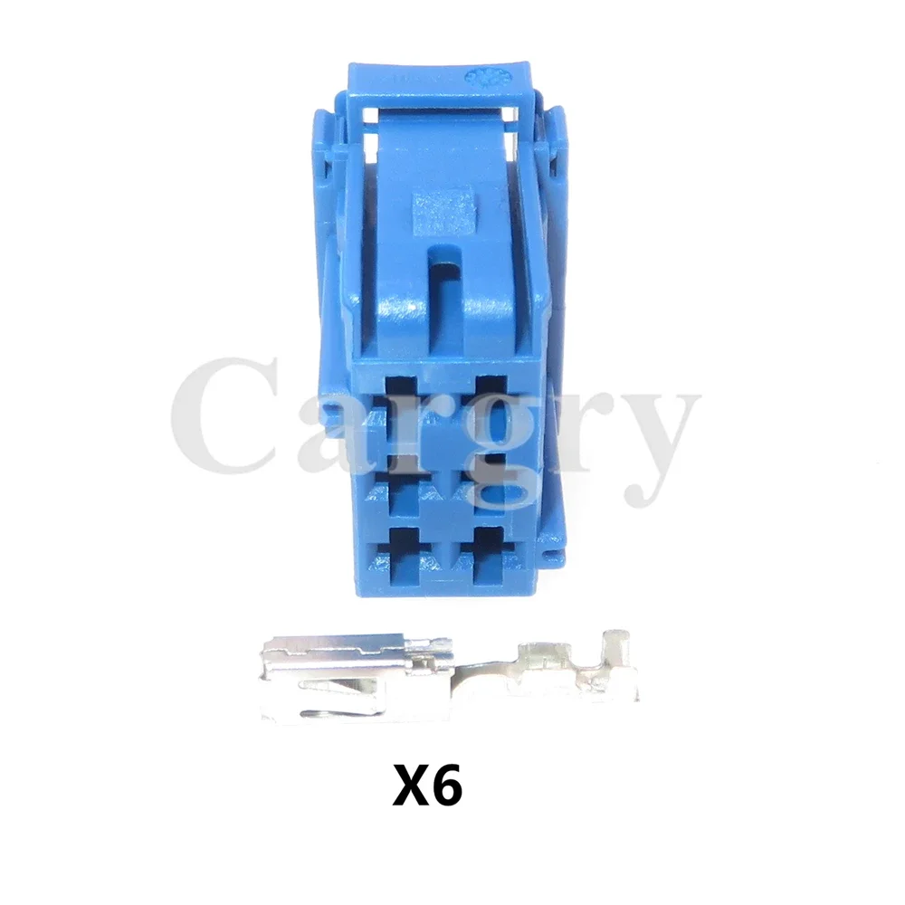 1 Set 6P 1-965641-1 8-968970-1 Auto Wiring Terminal Unsealed Socket AC Assembly Car Plastic Housing Connector