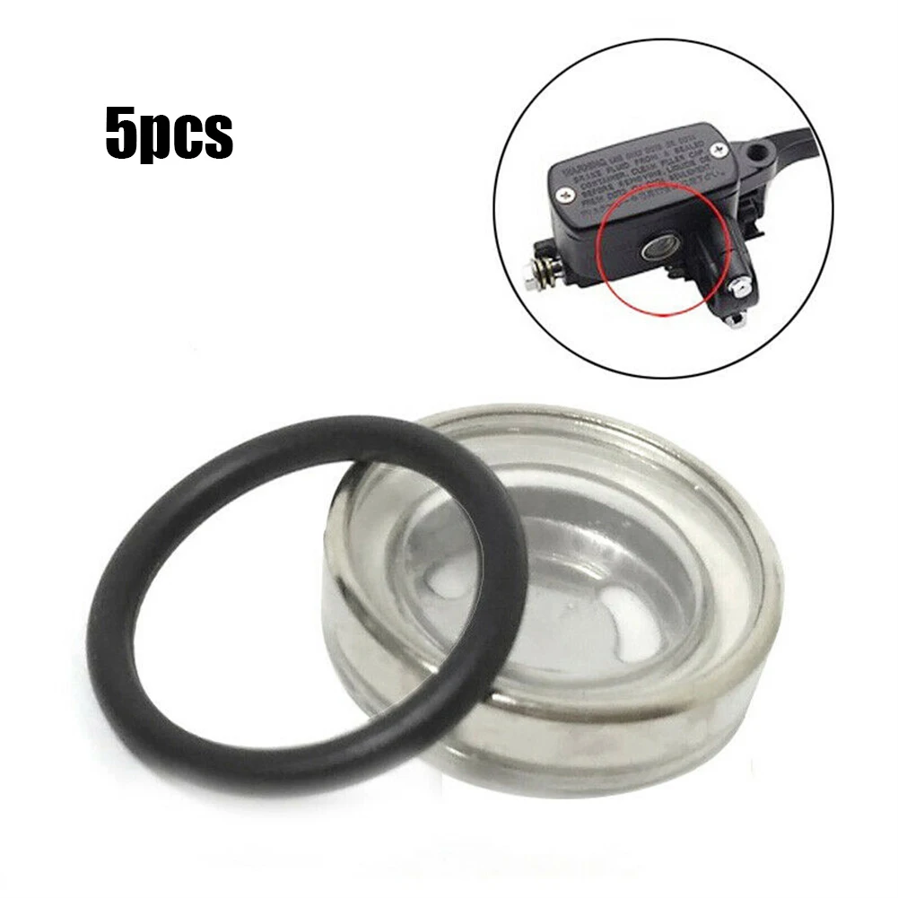 1-8 Pcs 18mm Motorcycle Upper Pump Master Cylinder Brake Pump Oil Window Mirror Sight Glass Rubber Gasket