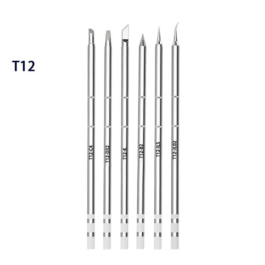 1pc t12 pontas de solda ferramentas de solda t12-b/b2/c1/bc2 estação de retrabalho dicas de substituição solda para FX-951 estações de solda