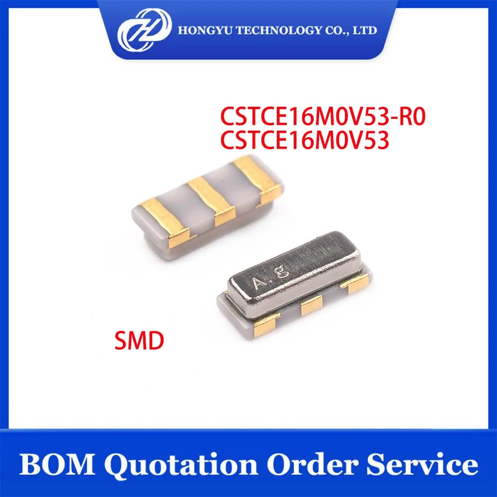 10 Pcs/Lots CSTCE16M0V53-R0 CSTCE16M0V53 CSTCE16M0V53-RO CSTCE16M CERAMIC RES 16.0000MHZ 15PF SMD Resonators In Stocks