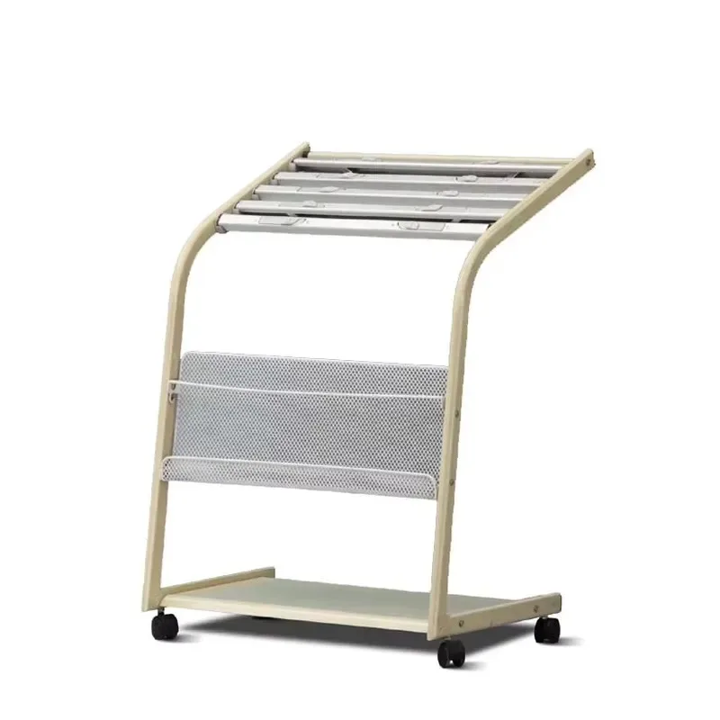 Multifunctional Newspaper Rack File Tray Space Saving Office Document Organizer Storage Shelf Desktop Magazine Holder