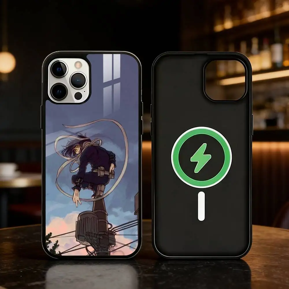 Anime S-Shota Aizawa Phone Case For iPhone 17 16 15 14 13 12 Pro Max Plus for Mirror Wireless Magnetic Cover