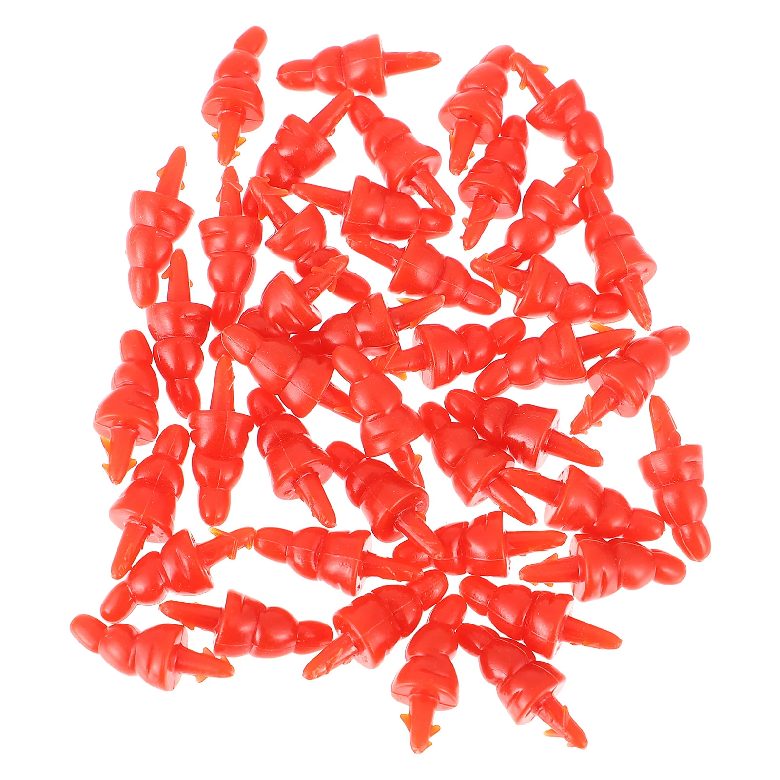 

100 Pcs Snowman Nose Accessory Plastic for Toy DIY Accessories Carrot Christmas Craft