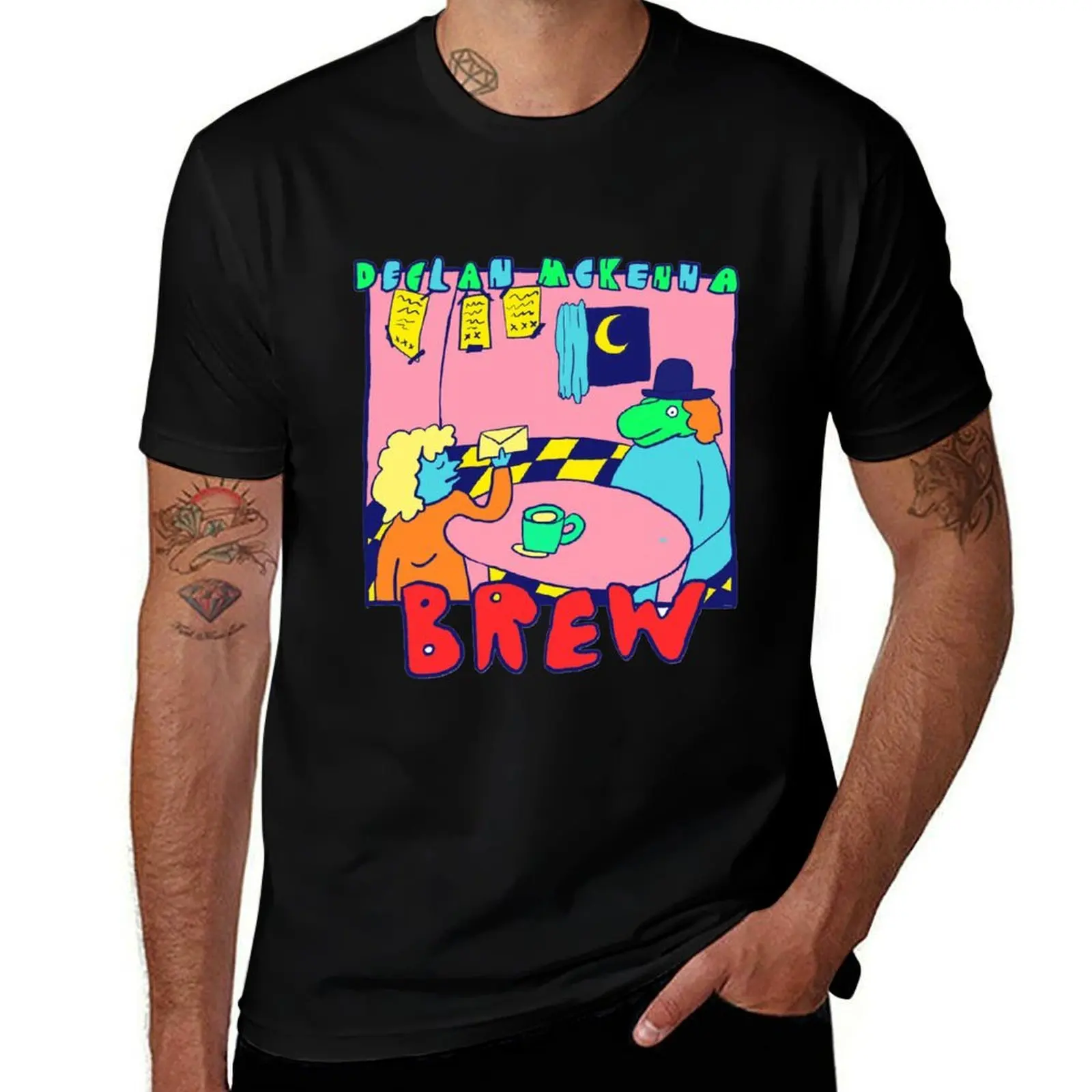 

Declan Mckenna Brew T-Shirt Moisture Control Sports Tee