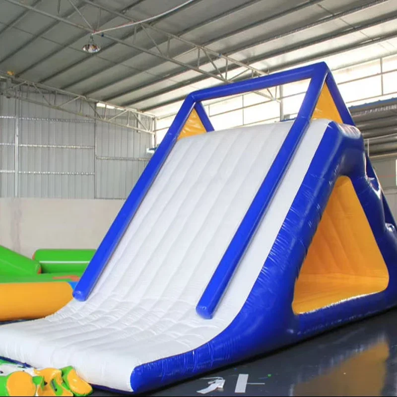 PVC Inflatable Water Slide Bounce House Inflatable Outdoor Water Park Slide Floating Slide for Pool River Lake for Kids' Party