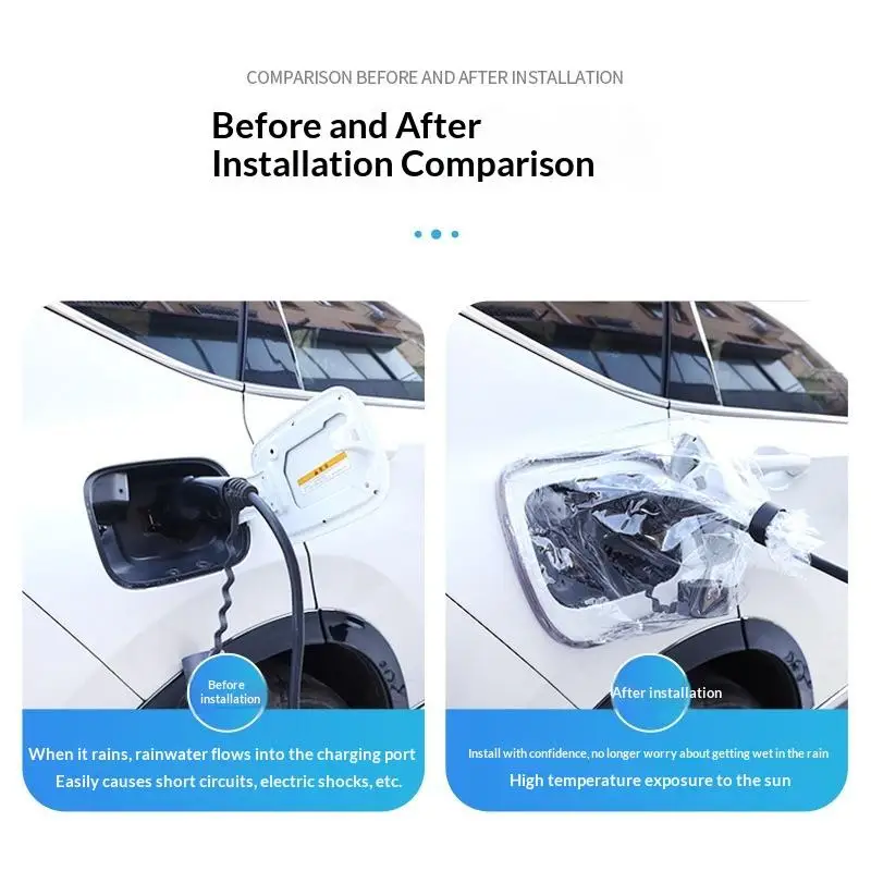 High qualityMagnetic EV Charger Port Cover Durable Weatherproof UV And Snow Resistant Heat Insulation For Electric Vehicles