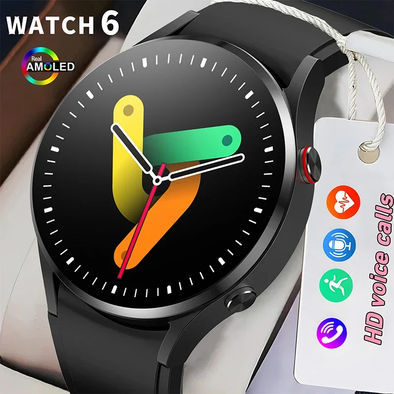 

2024 New Men Smart Watch 6 Women AMOLED HD Screen Customized Wallpaper Women Sports Health Detection Bluetooth Call Sports Watch