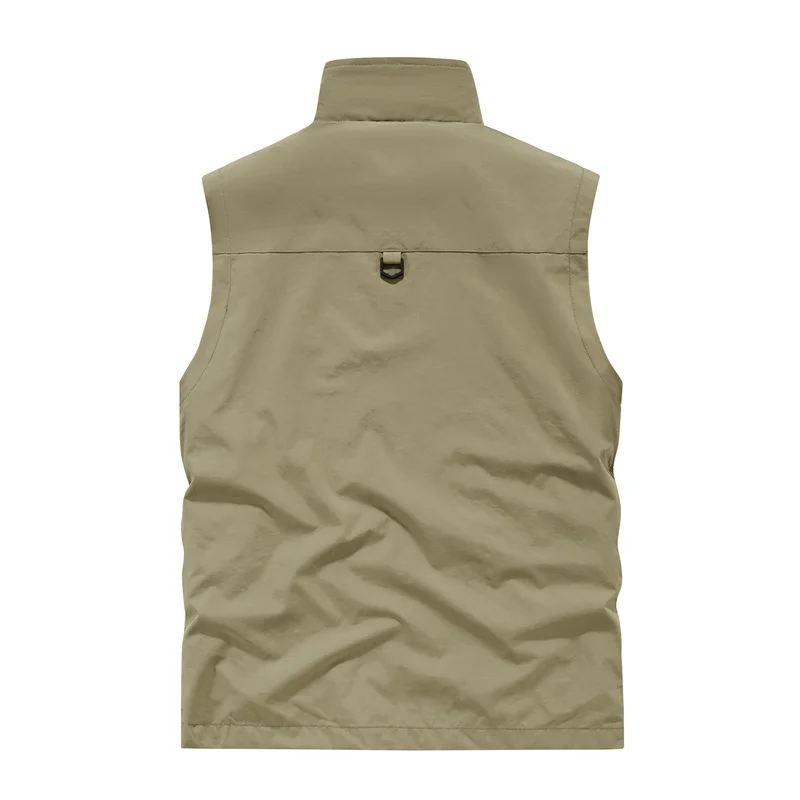 2-Pack Men's New Multi-Pocket Casual Vest For Outdoor Sports Summer Clothes Tanks Top Man Goods Mens Fishing Clothing Vests Tops