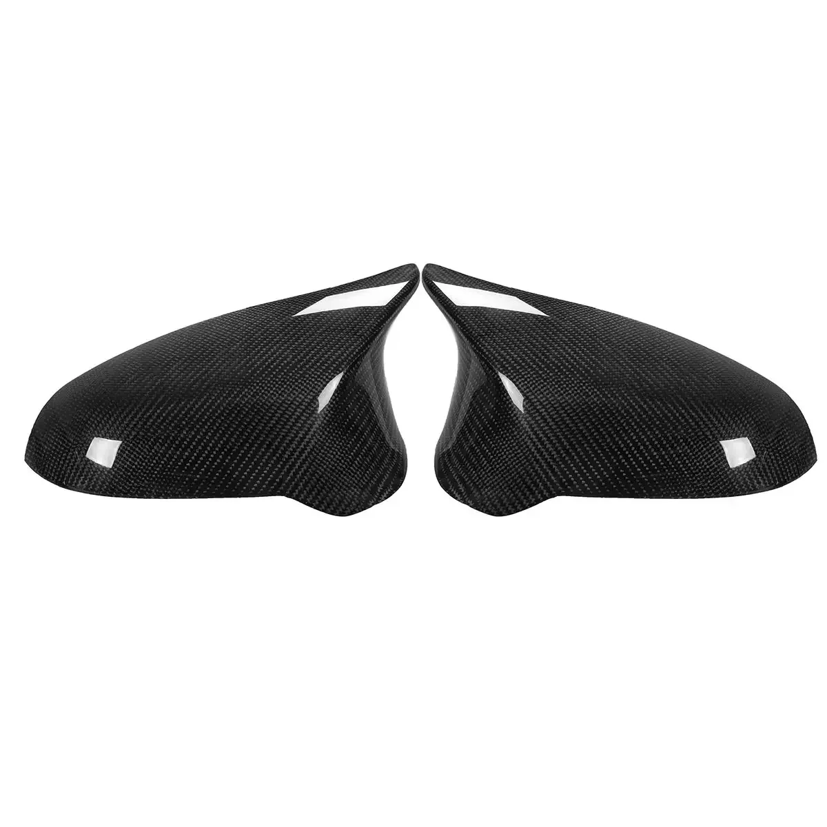 1 Pair For BMW F80 M3 F82 M4 2015-2018 Real Carbon Fiber Car Door Rear View Side Mirror Cover Rearview Mirror Cap Replacement