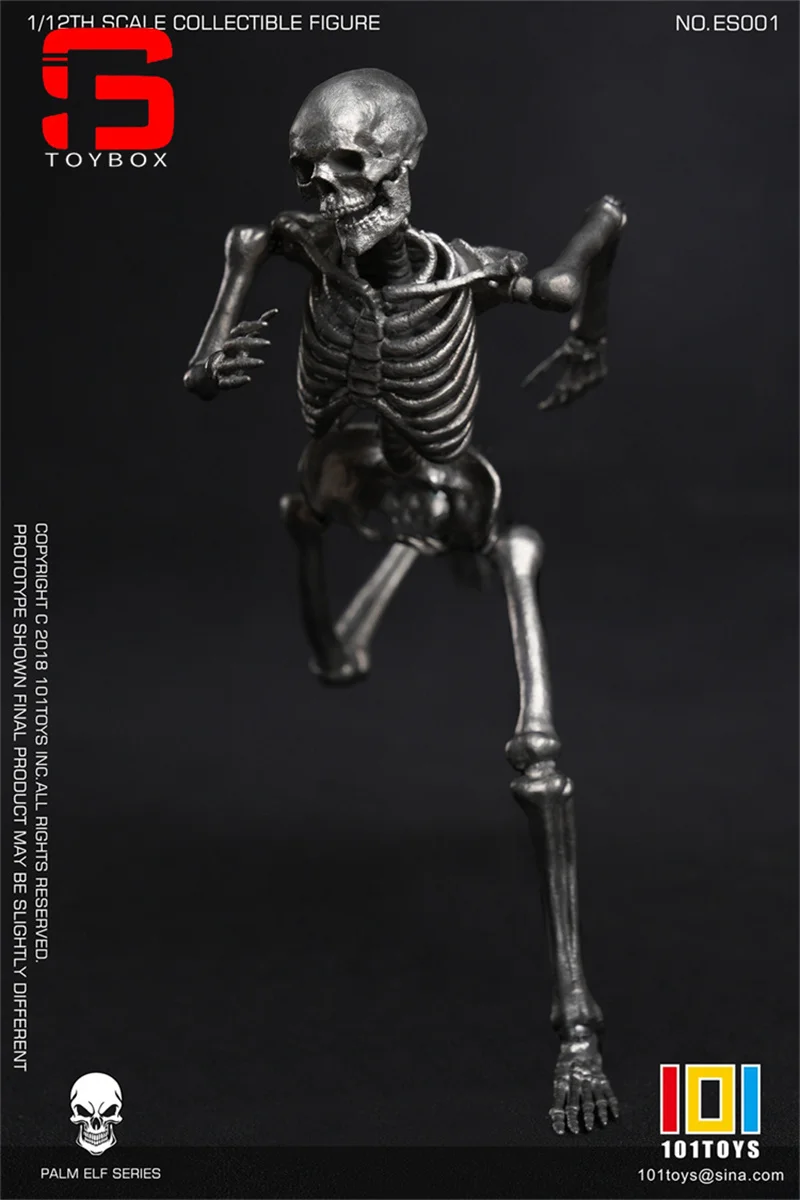 재고 있음 101TOYS ES001 ES002 1/12 스켈레톤 프레임 바디 16.5cm 팜 엘프 시리즈 슈퍼 유연한 남성 입상 모델 바디