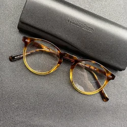 High quality vintage round acetate frames for men with brown ov5186 optical prescription frames for women Mage non-mainstream