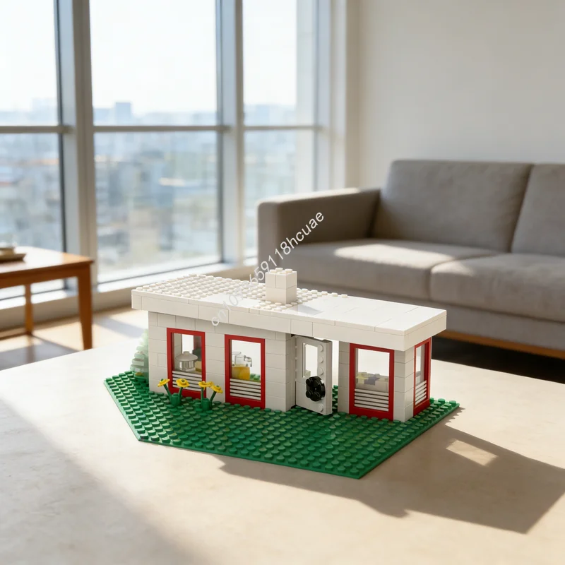 

206pcs MOC Bungalow Town Classic Model Building Blocks Construction DIY Toy Assemble Christmas Gifts Education Idea Creative