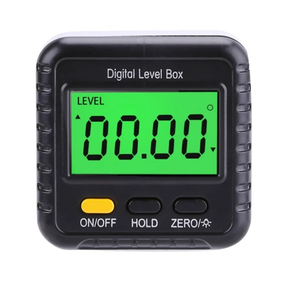 

360 Degree Electronic Protractor LCD Display Magnetic Angle Bevel Box Mini Level Box ABS Plastic Shell Gauge Meter DIY Projects
