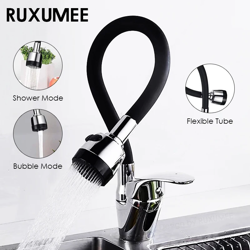 

Dual Modes 360 Degree Rotating Flexible Kitchen Faucet Polished Chrome Cold and Hot Water Mixer Tap Torneira Deck Mounted
