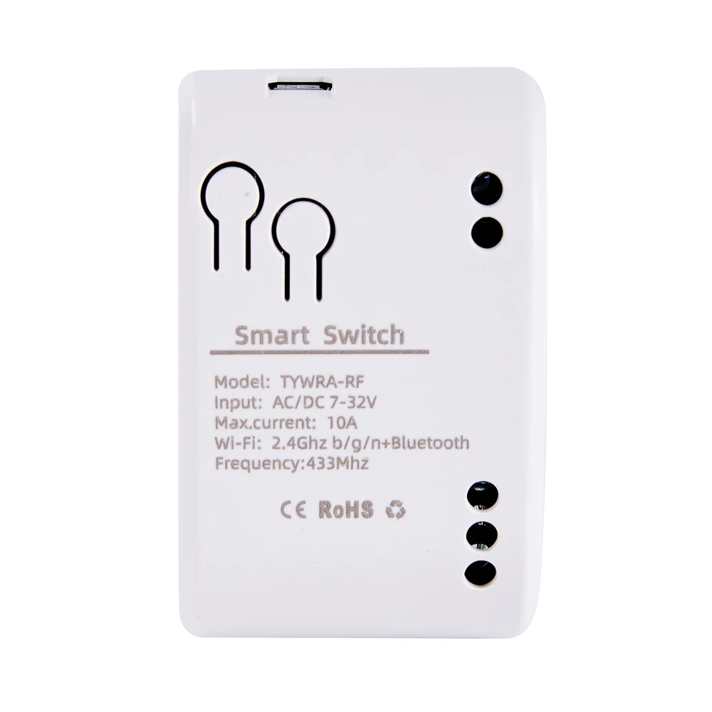 WiFi Tuya Smart 1CH Switch 220V 10A Relay Module APP Remote Control 12V 24V 220V 85-250V RF433 Receiver Google Home Alexa
