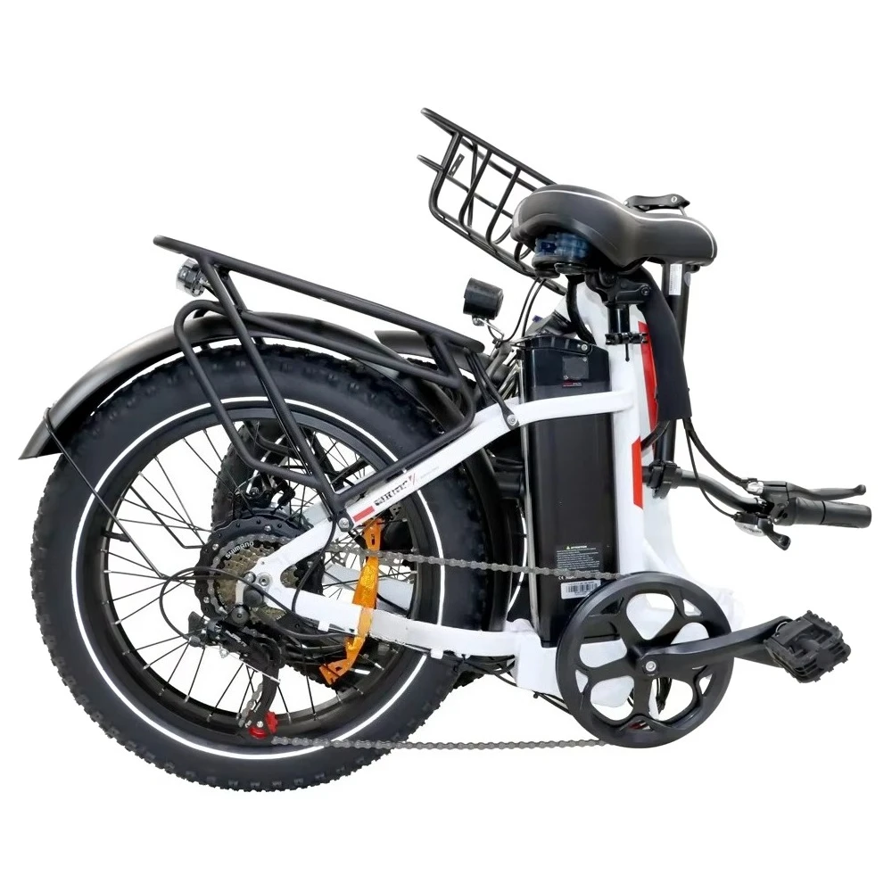 EU  Dropshipping Folding Ebike 48V 13A Electric Bicycle 20*4.0inch Fat Tire 500W Mountain Electric Bike