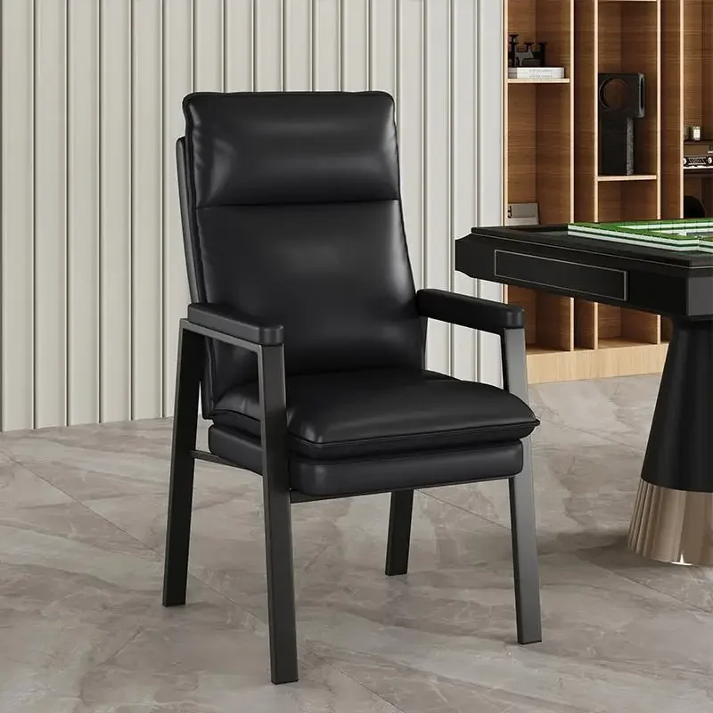 Teehaus-Mahjong-Stuhl für den Haushalt, bequem und nicht müde für lange Zeit, Stuhl mit hoher Rückenlehne