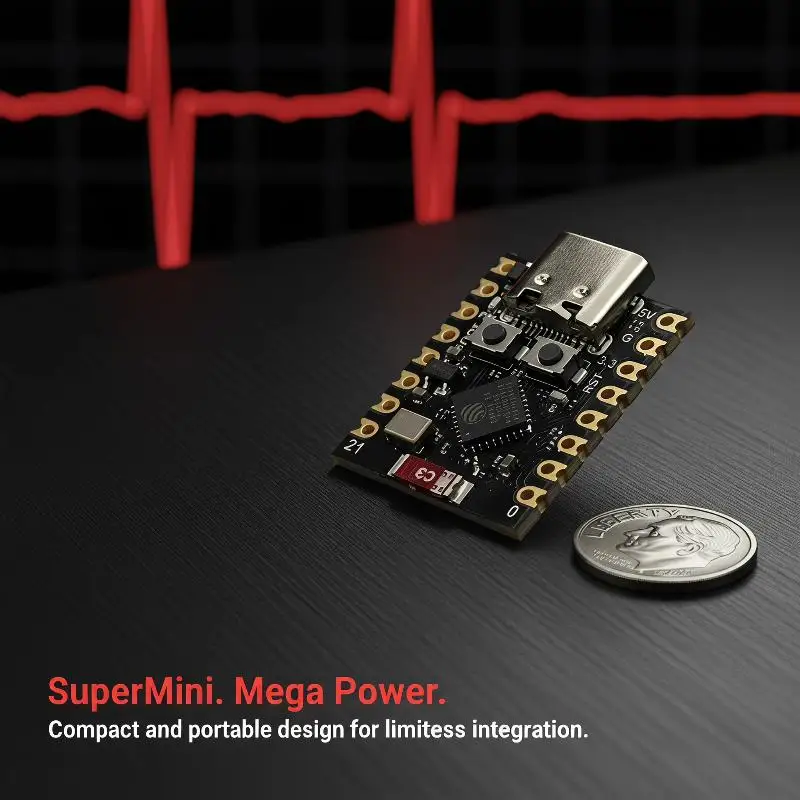 ESP32 C3 Development Board Modules Mini Wifi BT Bluetooth Module 32-Bit Single-Core Processor ESP32 C3 16Pin Type-C