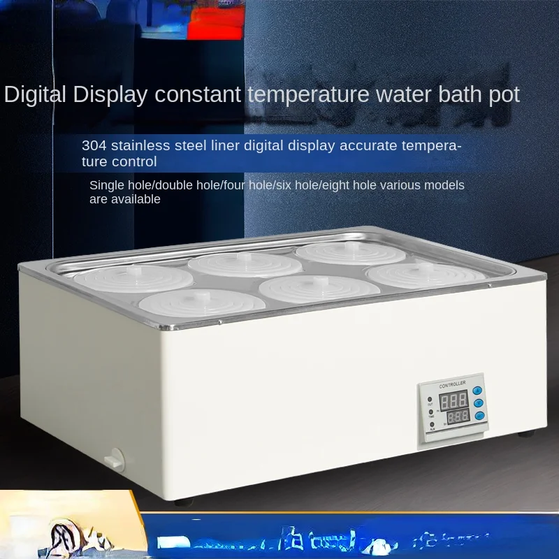 

Constant Temperature Digital Display Water Bath Kettle HH-2 Single Double Four Six Eight Hole Laboratory Electric Heating Water