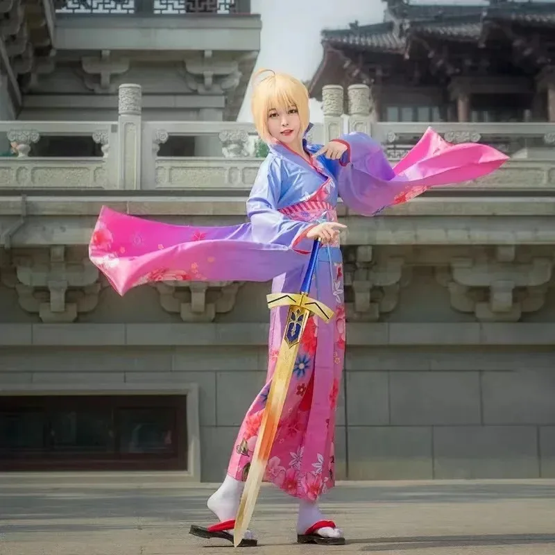 ชุดกิโมโนผู้หญิงญี่ปุ่นแบบดั้งเดิม ยูกาตะ ฮาโอริ ชุดคอสเพลย์ เสื้อคลุม ชุดเดรส แฟชั่นฤดูร้อนสำหรับถ่ายภาพ ชุดปาร์ตี้