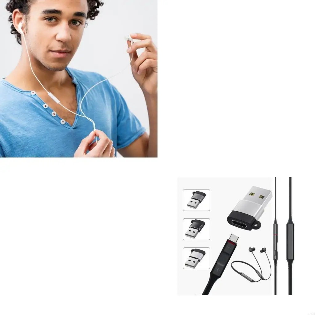 Efficient Charging Cable Adapter Type C to USB Converter Head for FLP