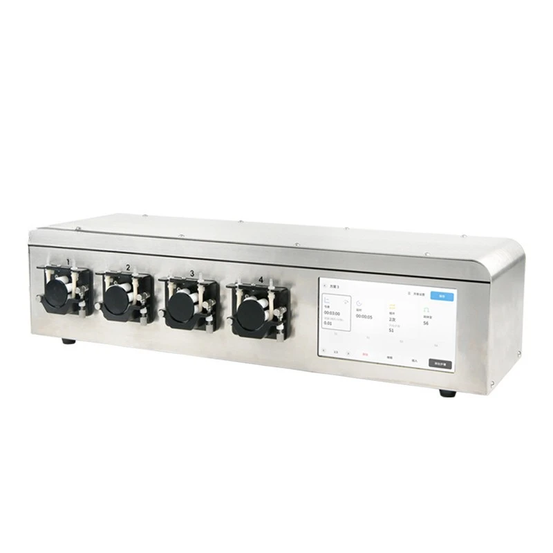 

Intelligent multi-head multi-channel independent control touch screen peristaltic machine pump small metering and filling