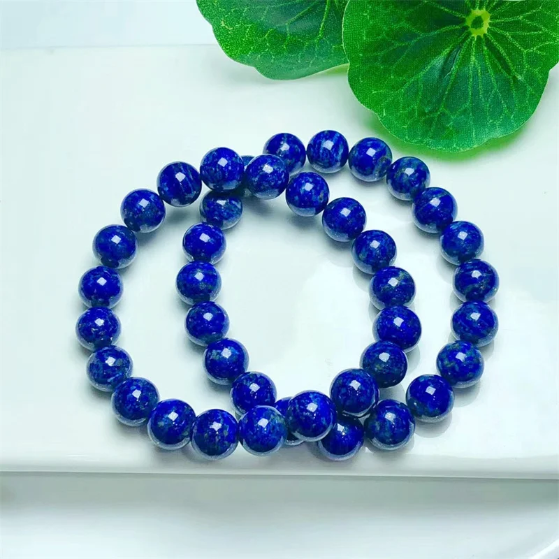 Natural Lapis Lazuli Bracelet Homme Elastic High Quality Energy Healing Jewelry Women For Boyfriend 1pcs 9mm