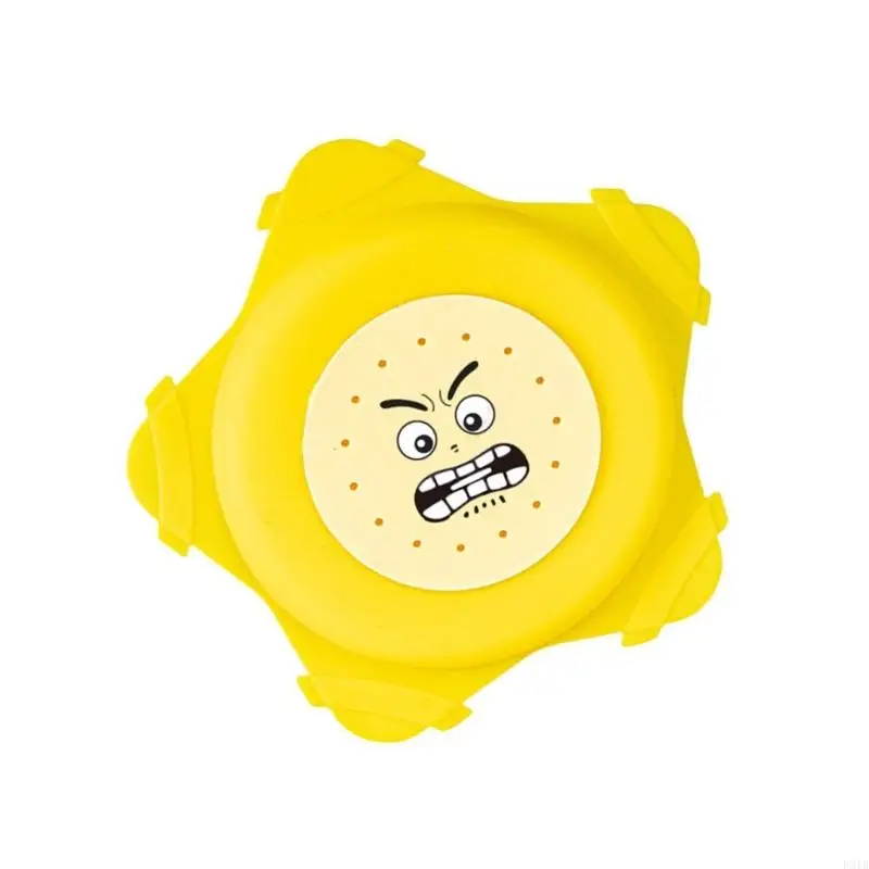 Squeeze Activated Throwing Flying Disc Soft Silicone Water Toy For Toddlers Vibrant Colors Easy To Carry P31B