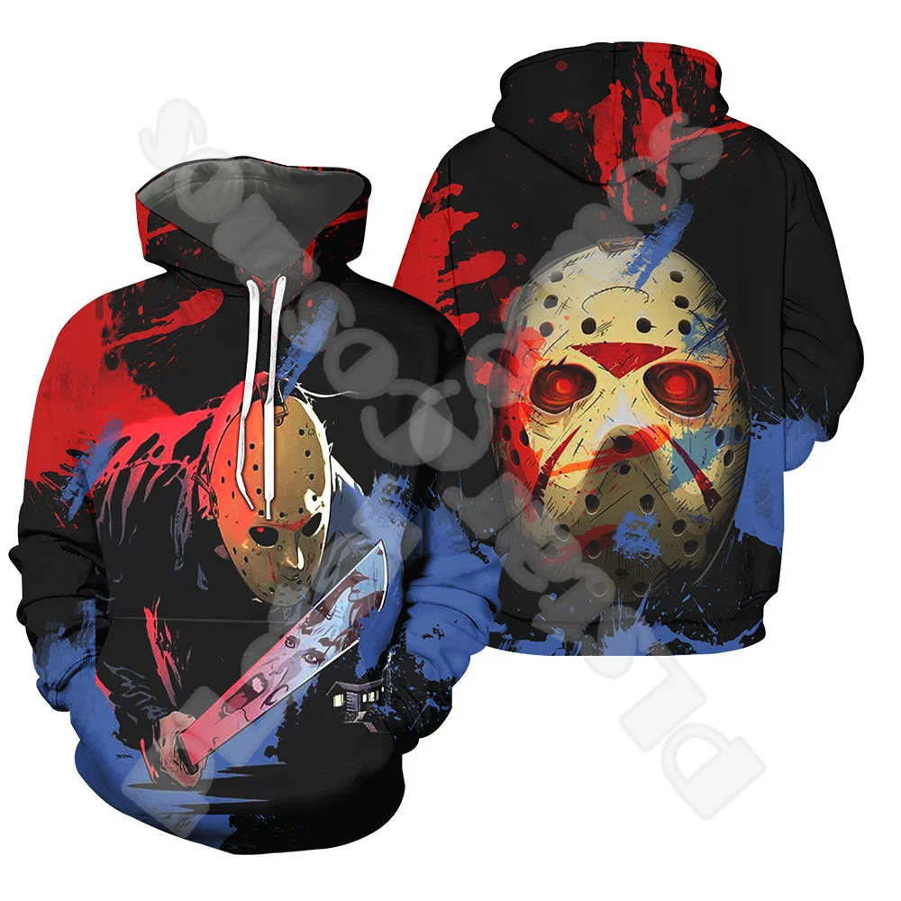 

Halloween Michael Myers Horror Terror Movie Vintage Funny Retro Streetwear 3DPrint Harajuku Pullover Casual Jacket Hoodies X2