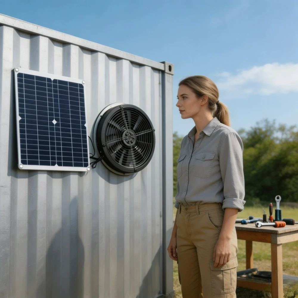 Outdoor Power Kit - Güneş Enerjili Egzoz Fanı Kiti 15W