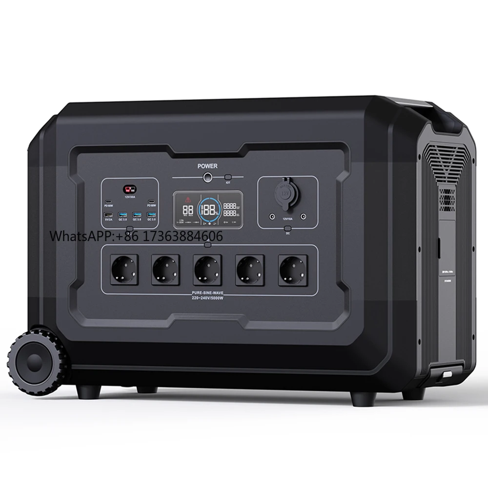 5000 Watt Portable Power Station Solar Generator 220V Powerstation 5000W Household Portable Energy Storage