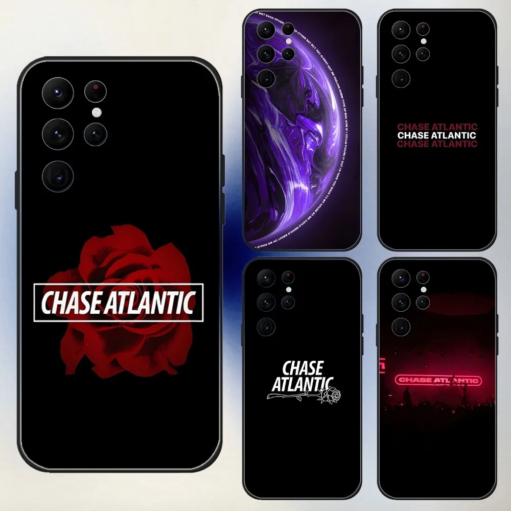 C-Chase A-Atlantic  Phone Case For Samsung S24,23,22,30,21,10,9,Ultra,Plus,Lite,FE,5G Black Soft Case