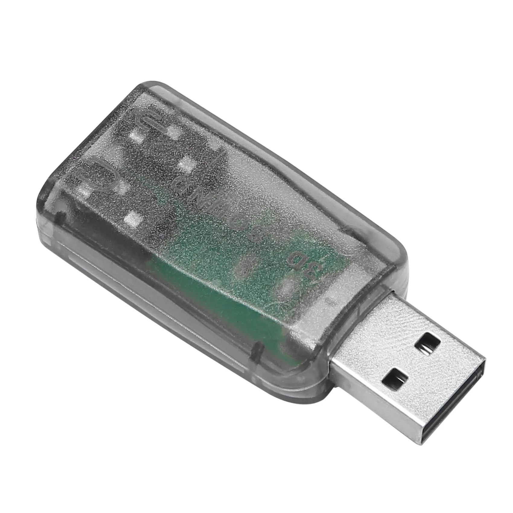 SCLS USB to 3.5mm Mic Headphone Jack Stereo Headset 3D Sound Card Audio Adapter PC