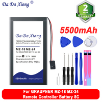 DaDaXiong 5500mah Battery For GRAUPNER MZ-18 MZ-24 Remote Controller 8C Lipo Remote Control Panel Batteries + Tool