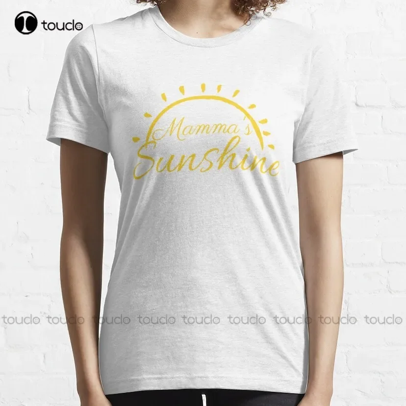 Mommy Is Sunshine Classic T-Shirt T Shirt Dress Women Cotton Outdoor Simple Vintag Casual T-Shirt Digital Printing Tee Shirt New