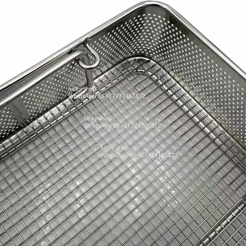 Medical Stainless Steel  Sterilization Frame Storage, Cleaning Basket Endoscope Laparoscopic Sterilization Box