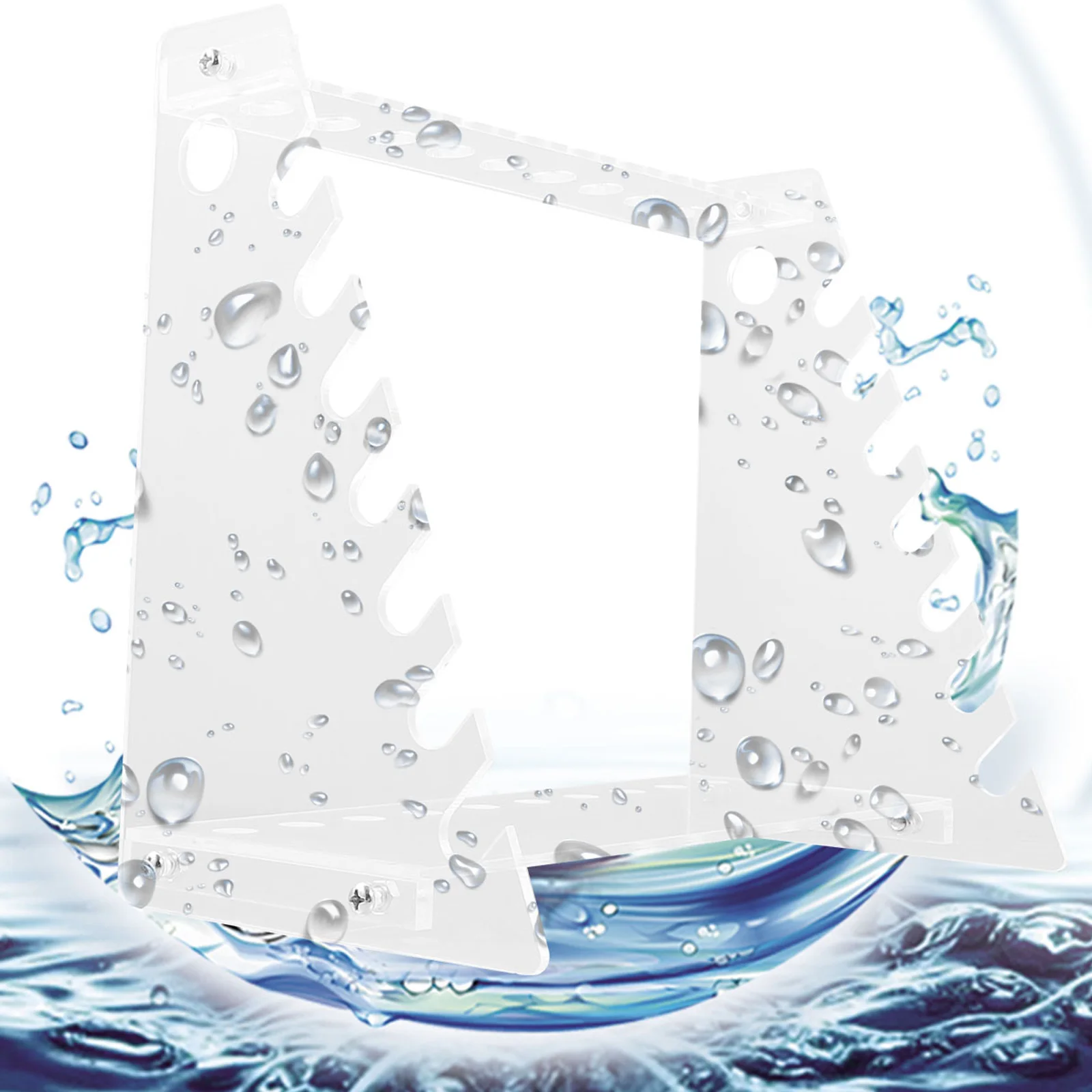 

Tube Holder Laboratory Equipment Trapezoid Organic Glass Pipette Bracket Test Stand