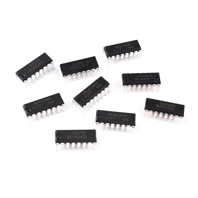 5PCS SN74HC147 148 151 153 157 160 161 163N chip IC DIP-16 direct insertion