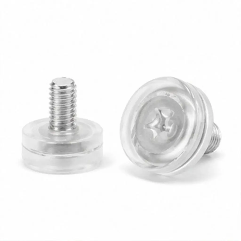 40Pcs Transparent Furniture Leveling Feet M8 Threaded Adjustable Desk Chair Cabinet Replacement Anti Wobble Pads