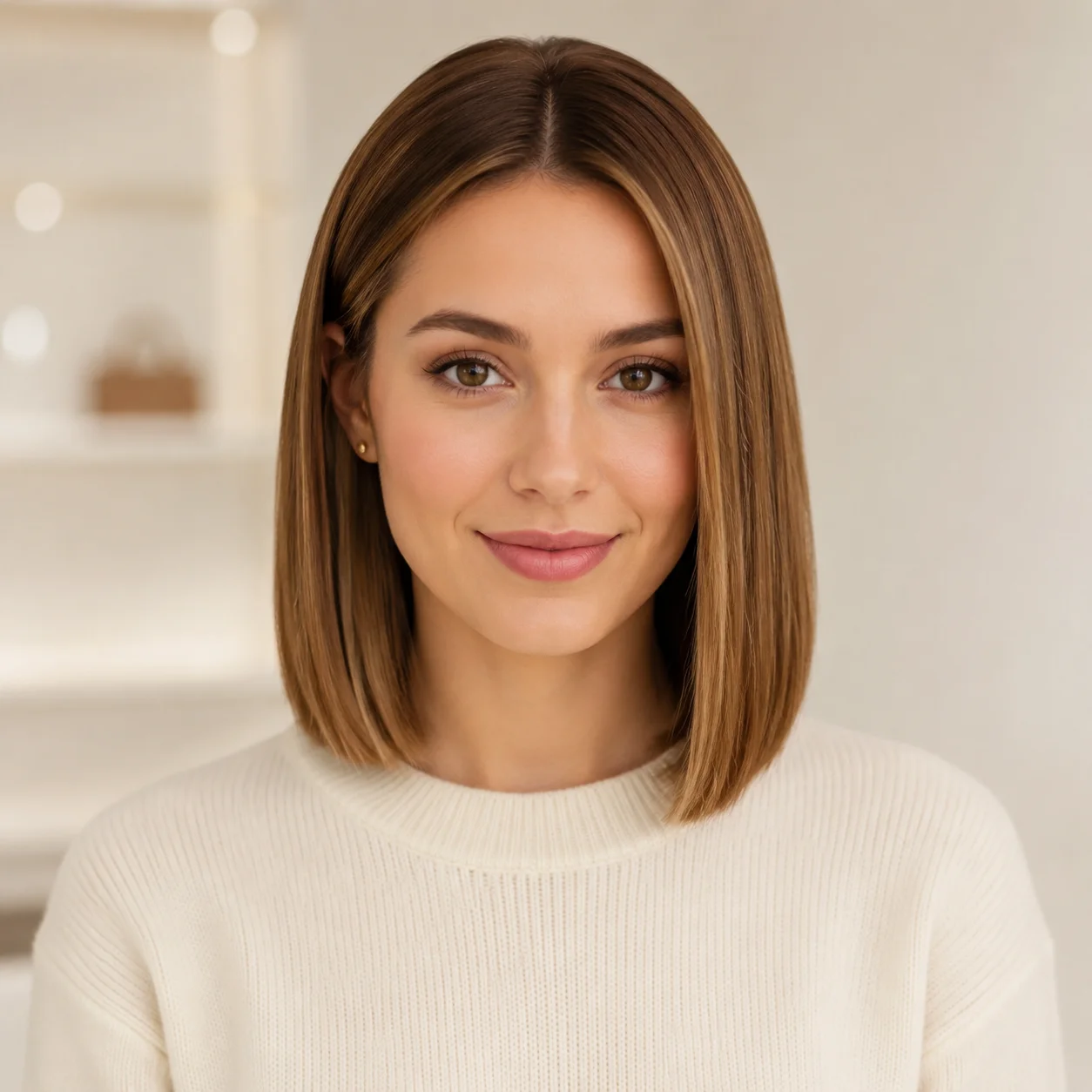 P4/27 Highlight Straight Bob Human Hair Wig 13x4 Lace Front 14 Inch Pre Plucked Glueless Short Bob Wig for Women